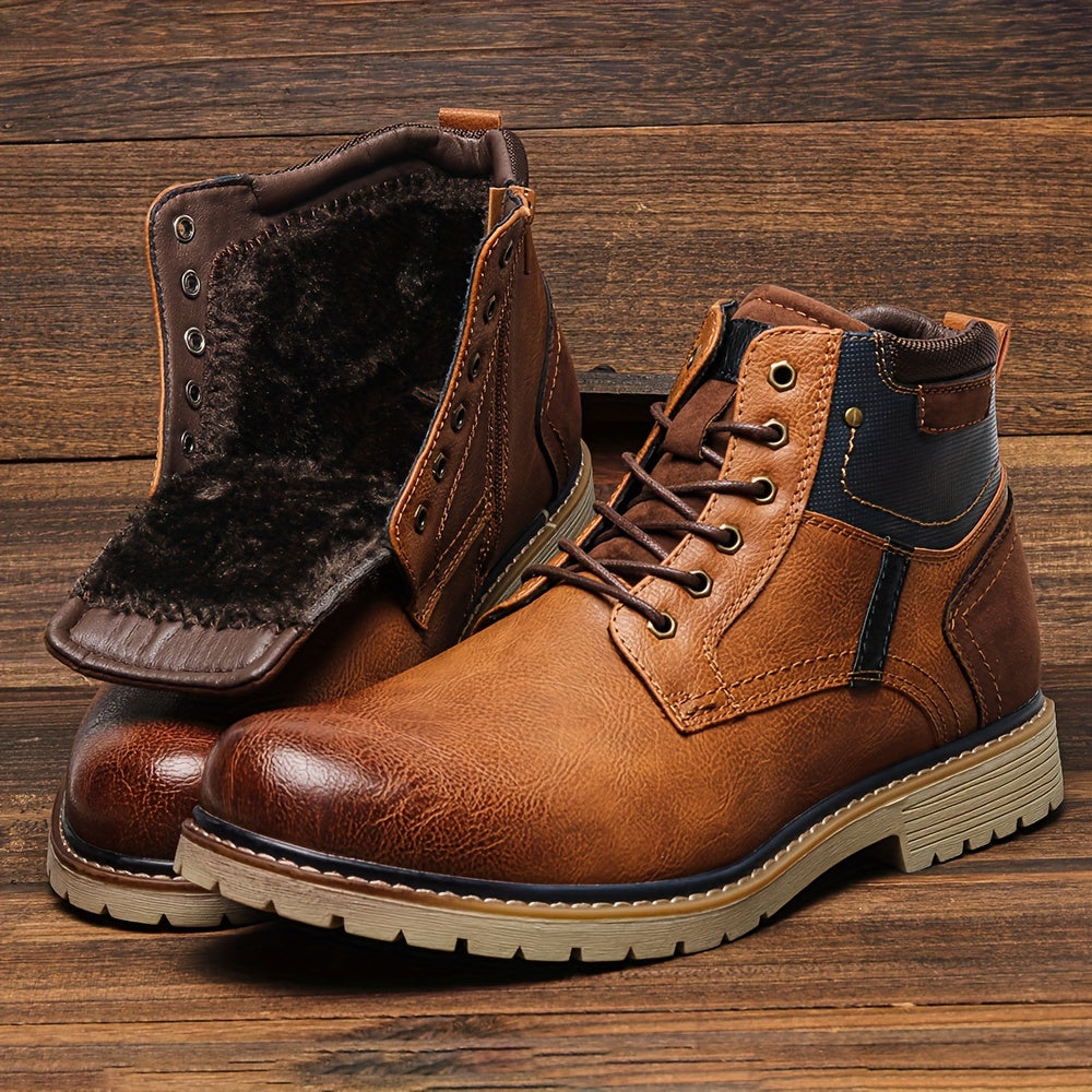 Breathable men's ankle boots