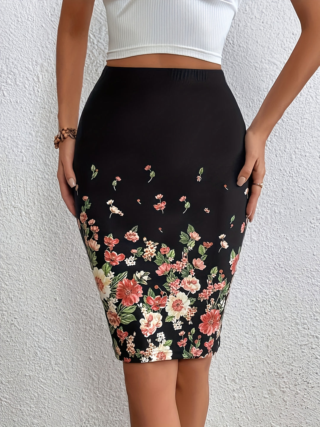 Elegant High Waist Bodycon Skirt for Women