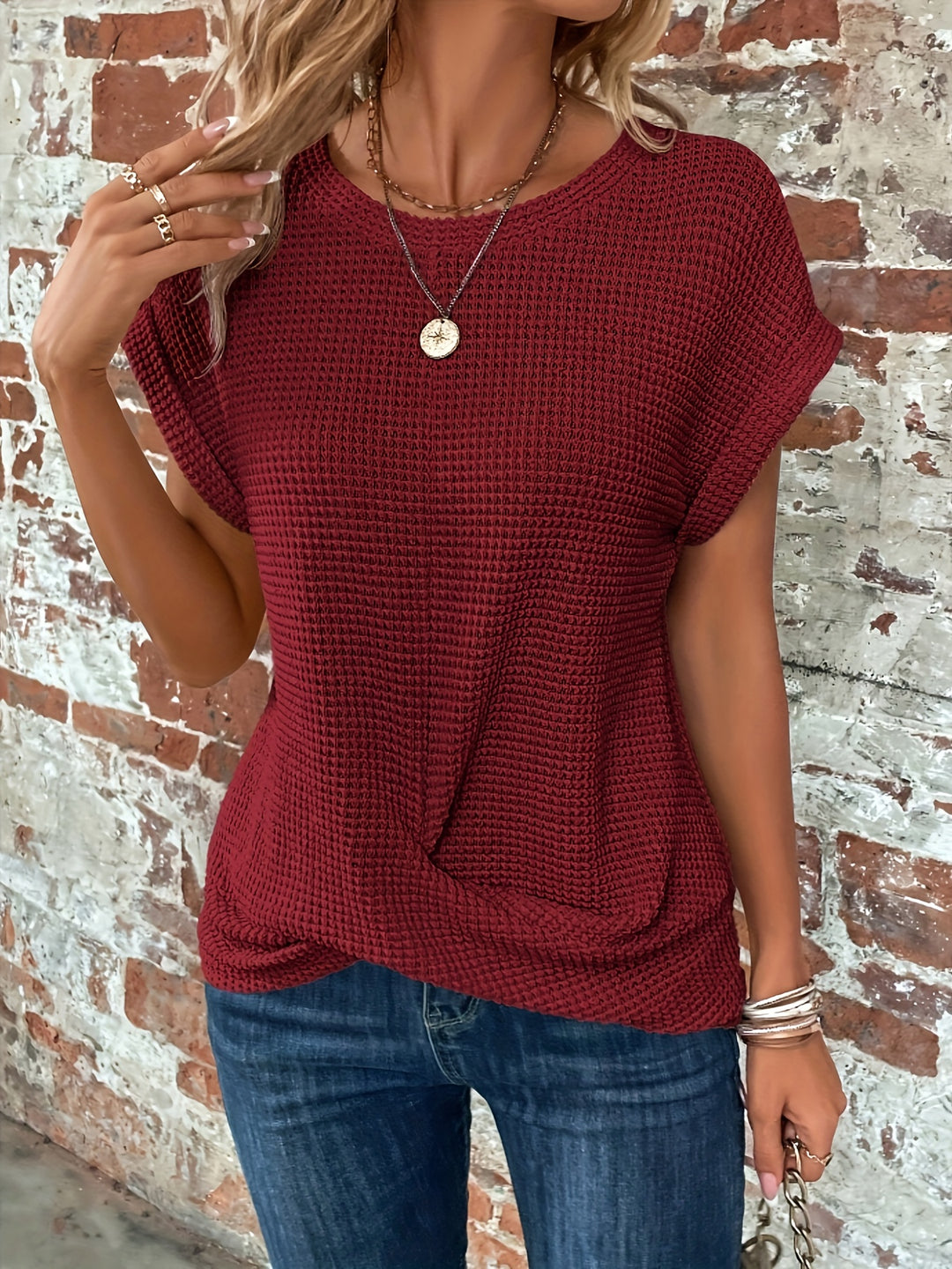 women's round neck t-shirt