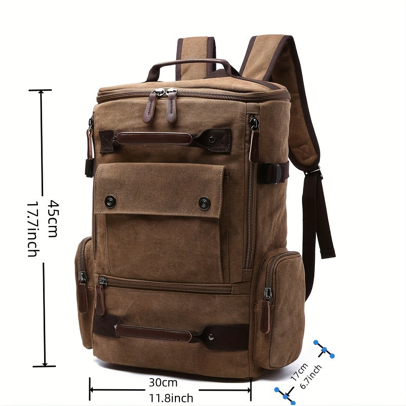 Multifunctional canvas backpack