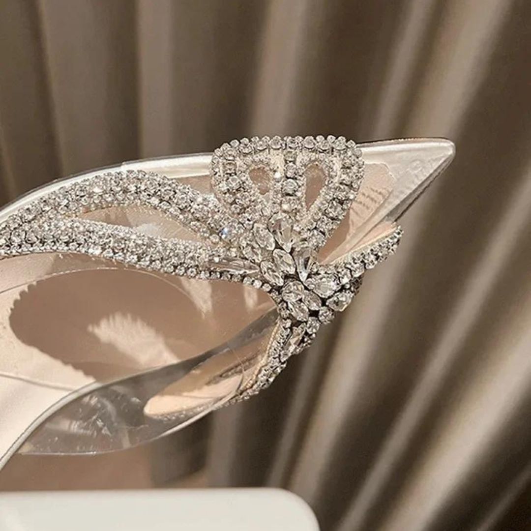 Crystal Embellished Heels for Women