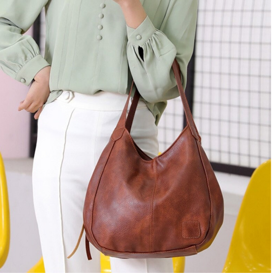 Casual leather bag for women