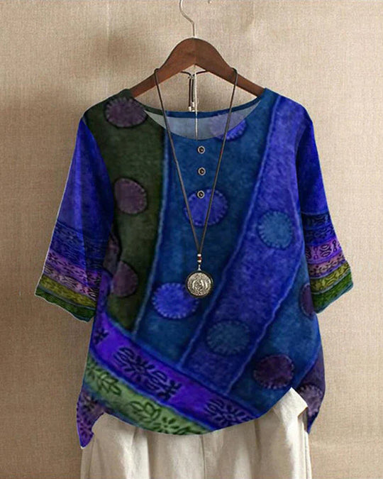 Boho long sleeve blouse for women