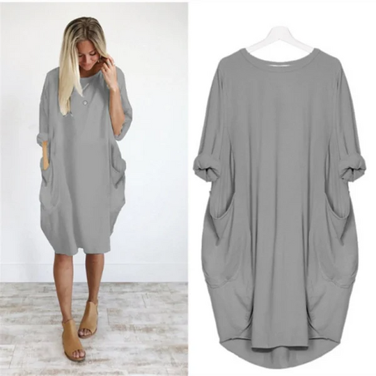 women's casual dress with pocket