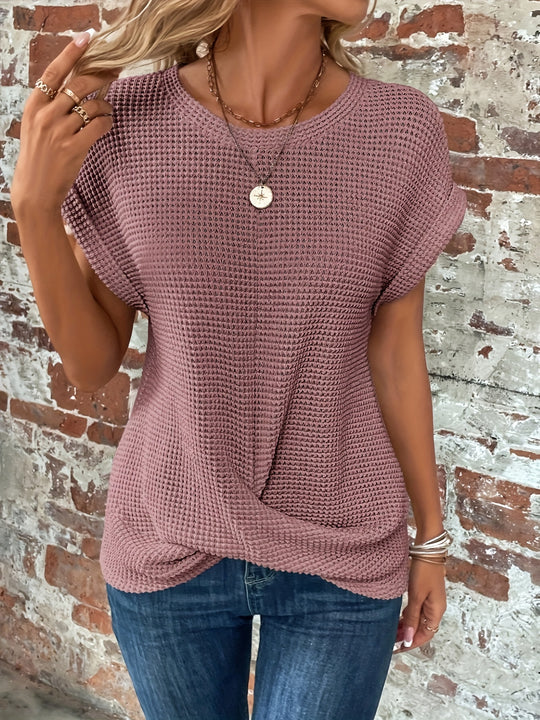 women's round neck t-shirt