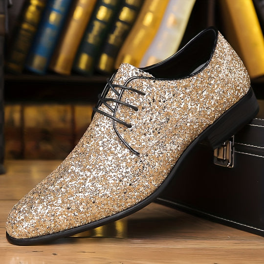 Men's Sequin Formal Sneakers