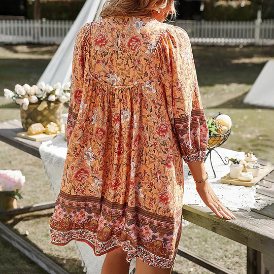 boho dresses with floral print