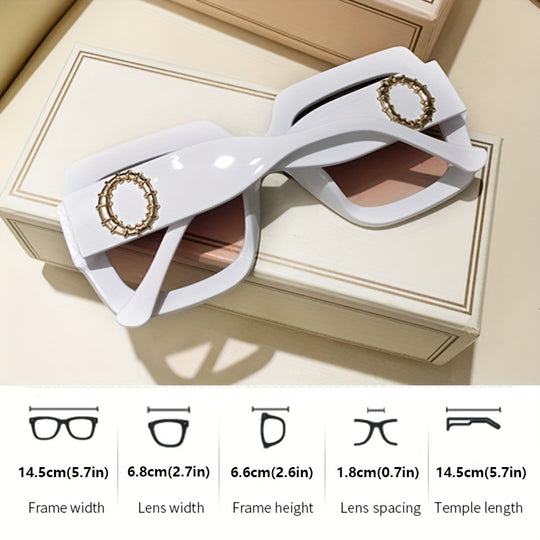 Retro Jelly Color Sunglasses for Women