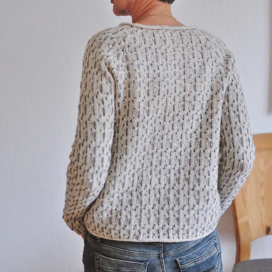 Eleganter grauer Pullover für Frauen