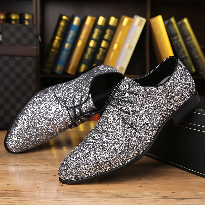 Men's Sequin Formal Sneakers