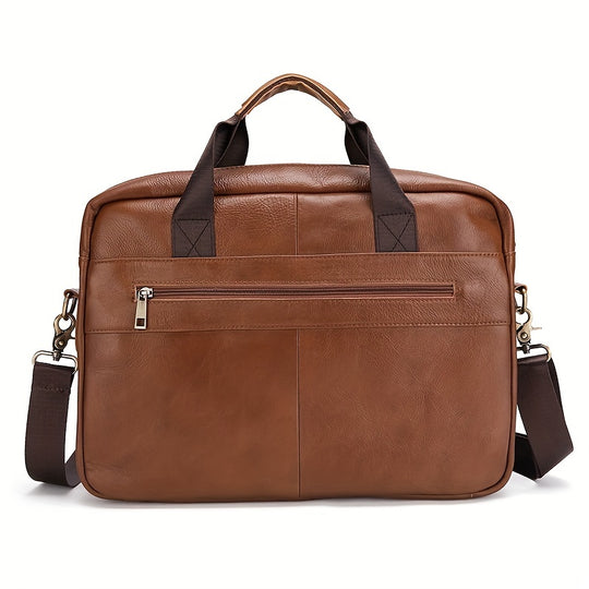 men's handbag made of genuine leather