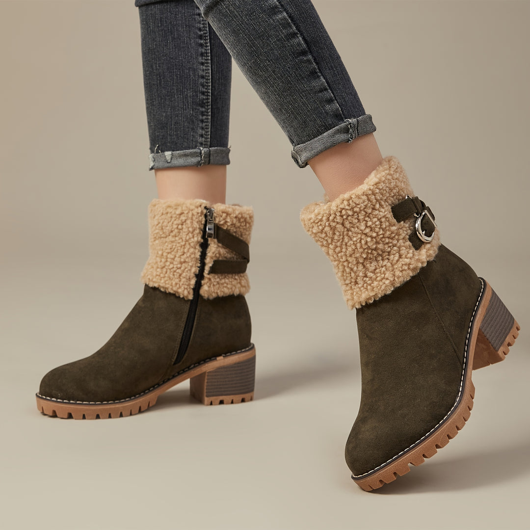 Chunky ankle boots for women