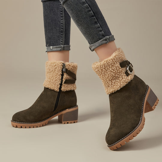 Chunky ankle boots for women