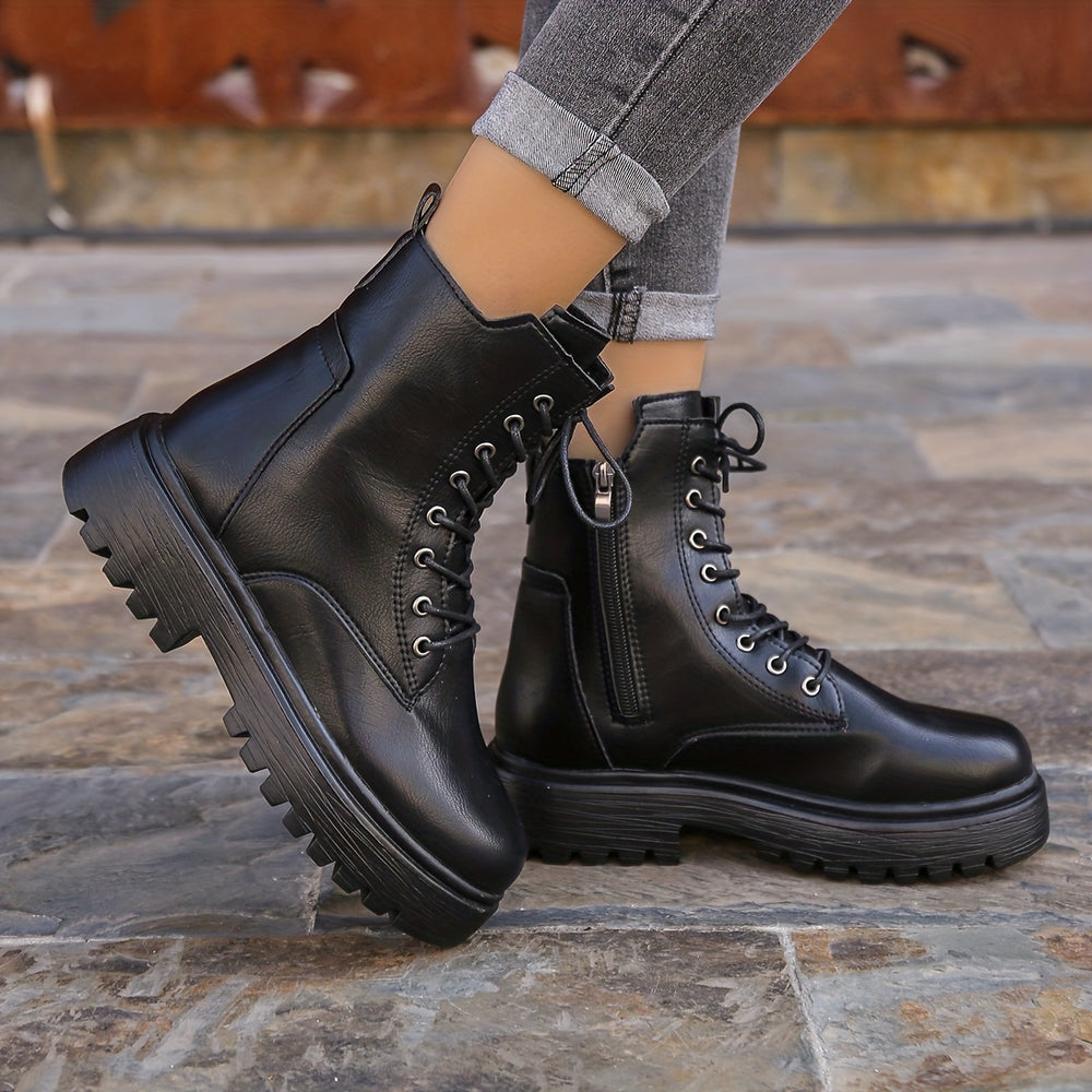 Women's Lace-Up Combat Boots