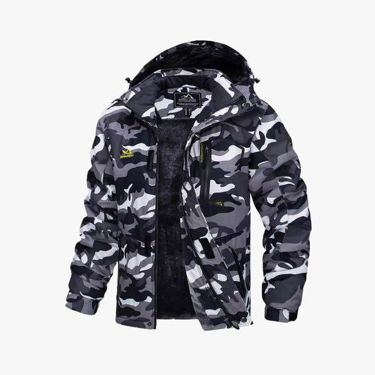 Warm waterproof winter jacket for men