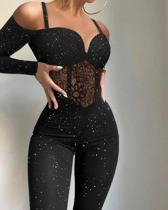 Slim Fleece Comfortable Glitter Dress