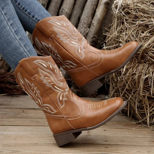 Non-Slip Cowboy Boots for Women