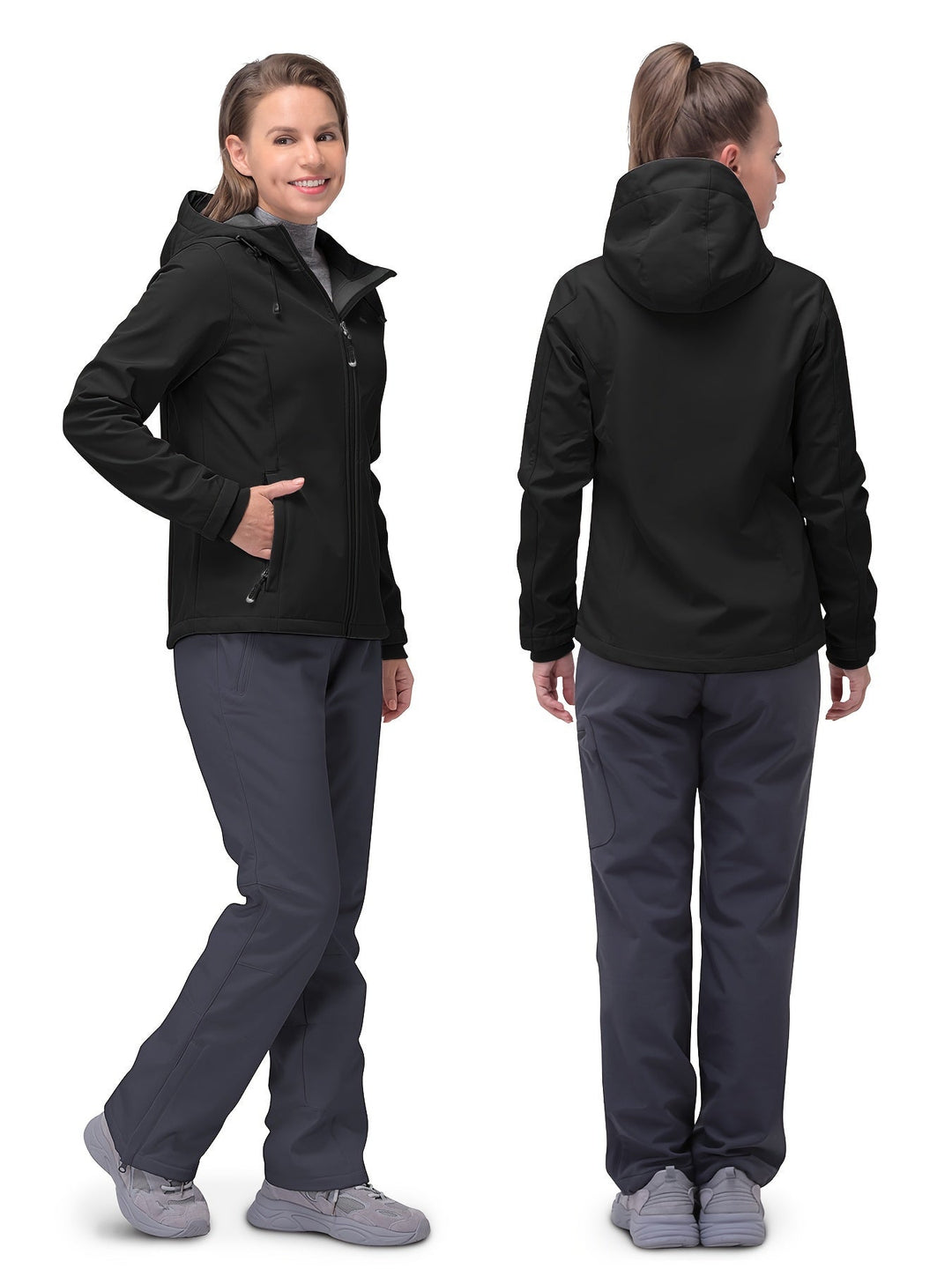 Windproof softshell jacket for women