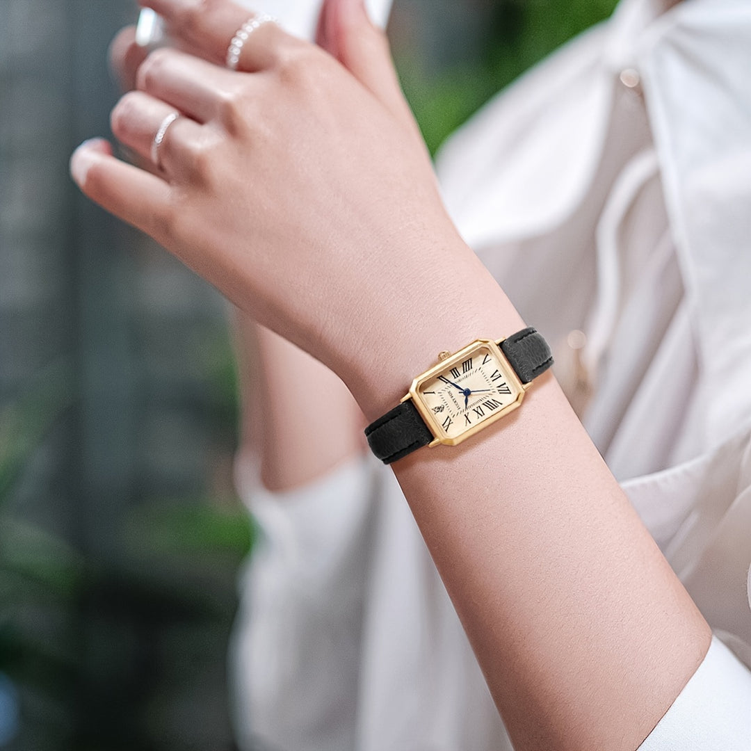 Ladies Square Luxury Fashion Quartz Watch