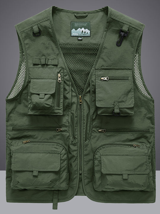 Cargo vest with multiple pockets