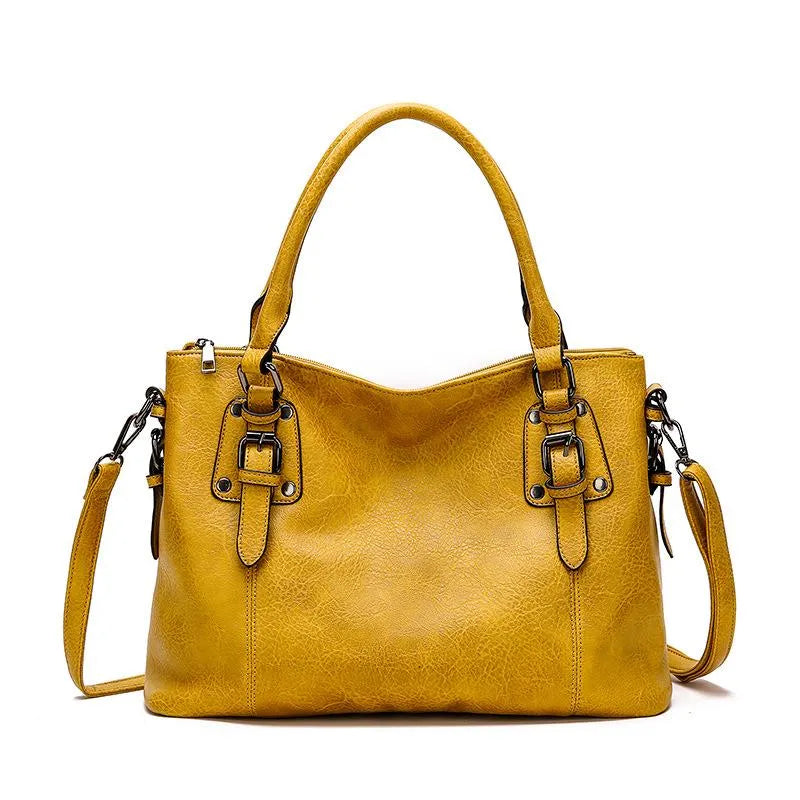 leather shoulder bag for women