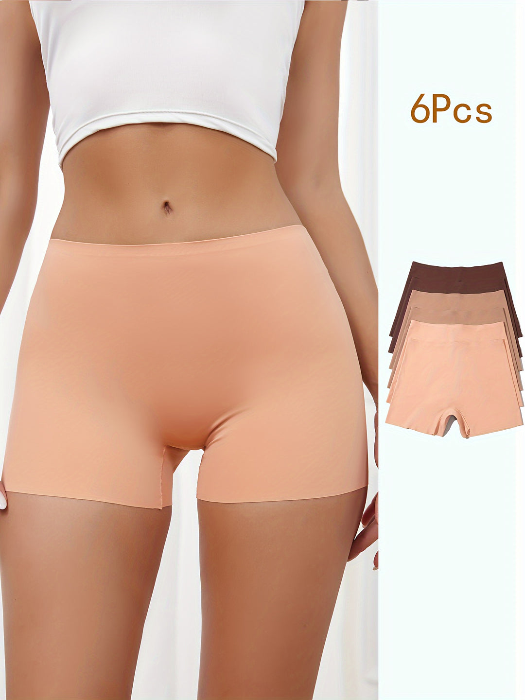 6 Pieces Control Slimming Shorts