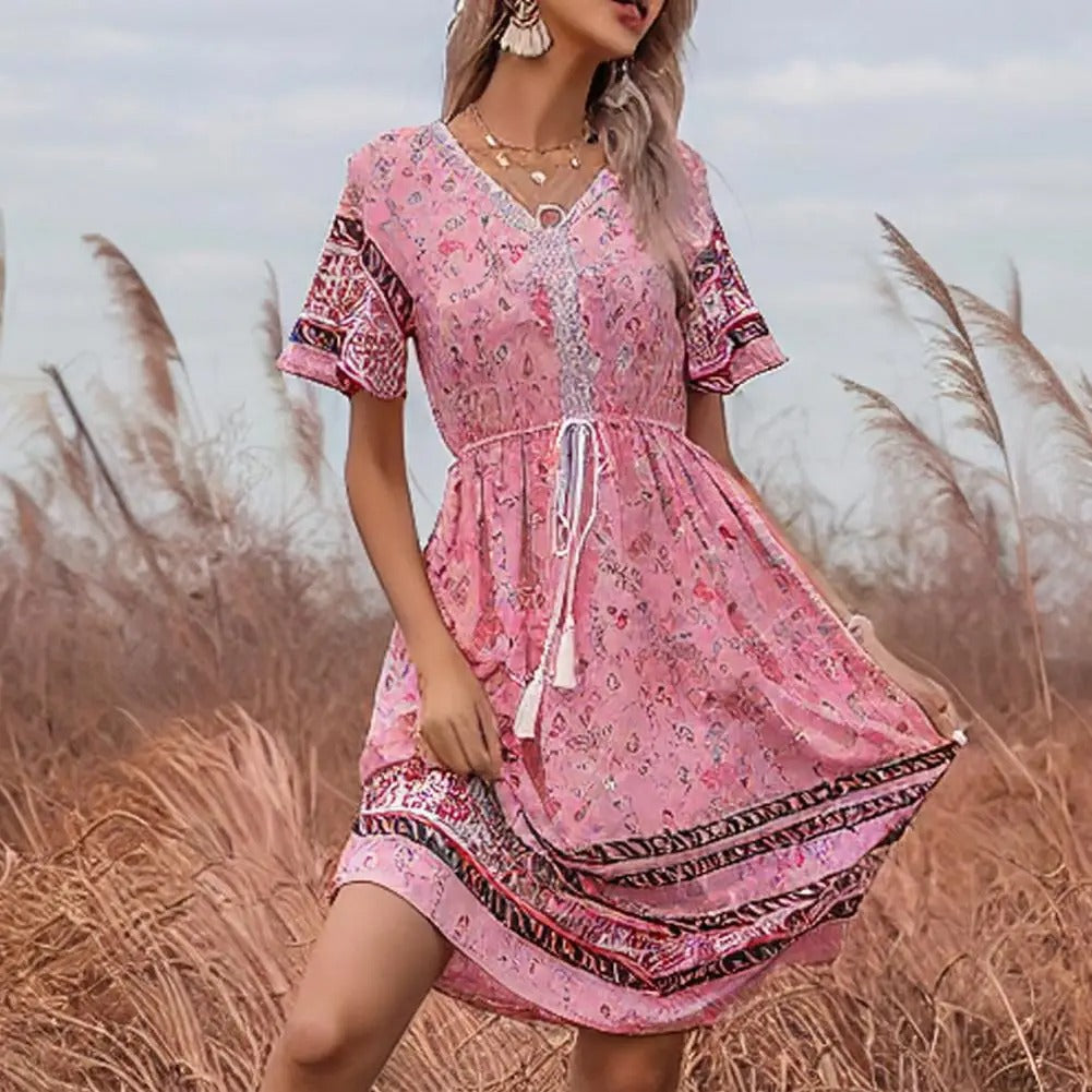 knee-length boho dresses