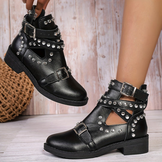 Beaded Chunky Boots for Women