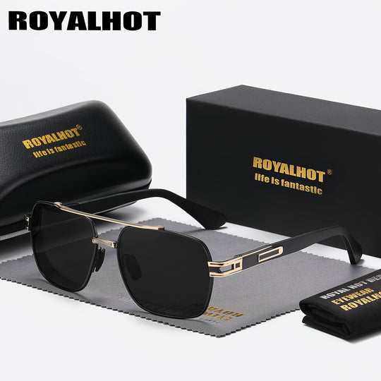 Retro Polarized Metal Driver Sunglasses