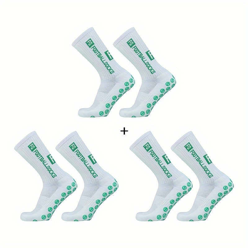 Breathable Football Grip Socks (3 Pairs)