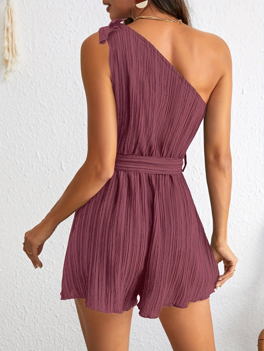 one-shoulder jumpsuit