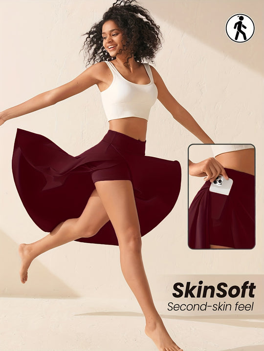 Sportlicher High-Waisted Skort für Frauen