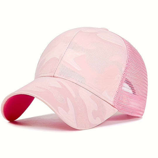 Women's Camouflage Ponytail Baseball Cap