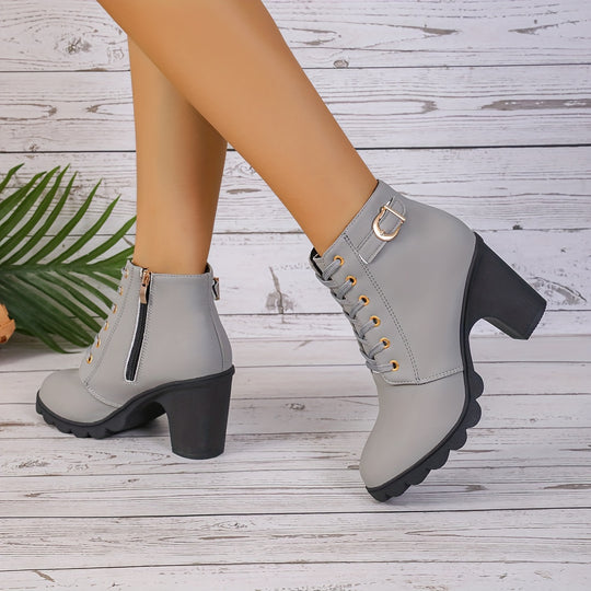 women's boots with chunky heels