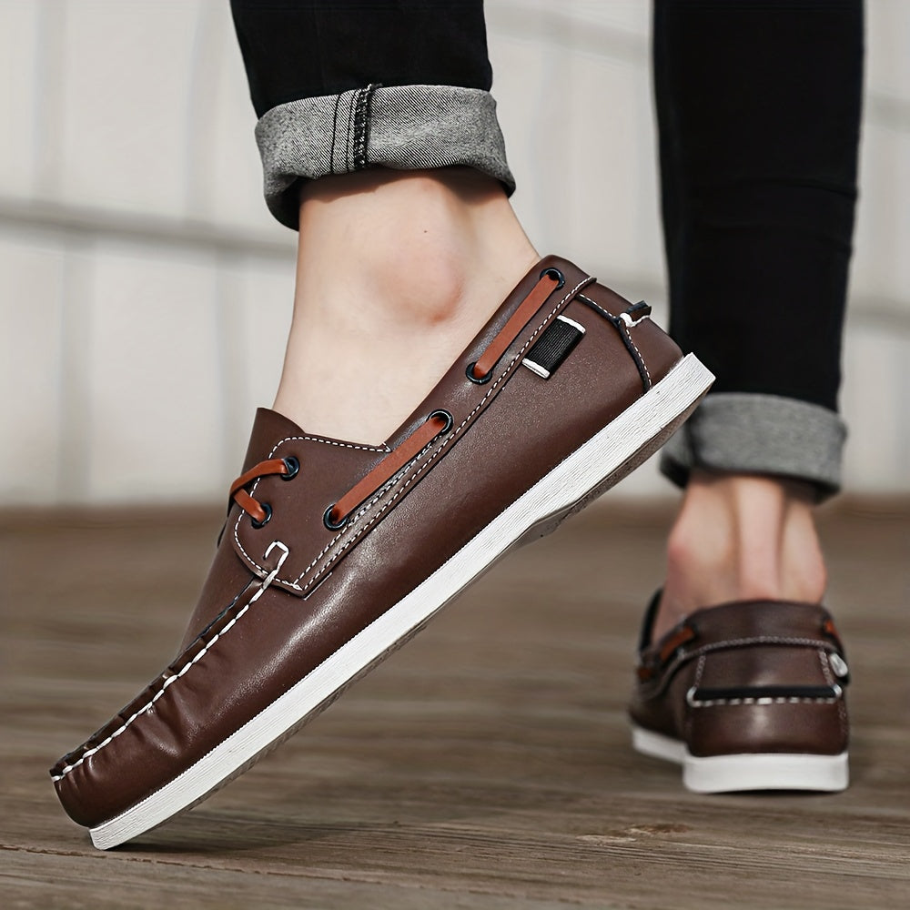 Men's Casual Leather Slip-Ons