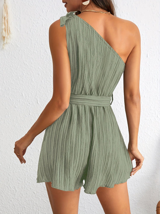 one-shoulder jumpsuit