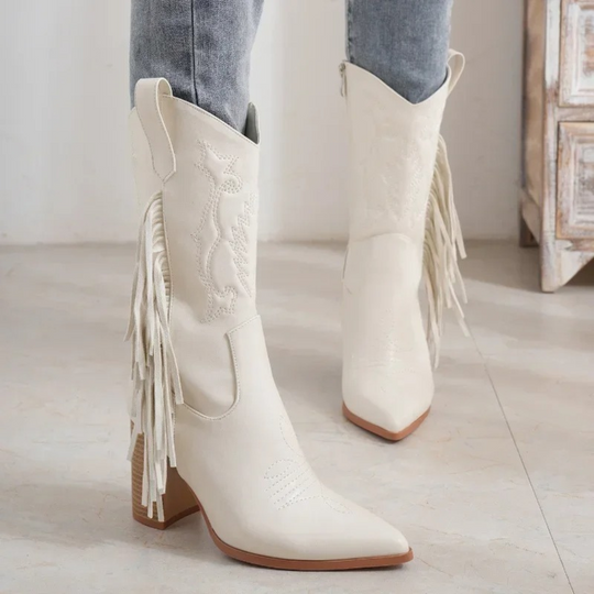 Cowboy Boots with Tassel for Women