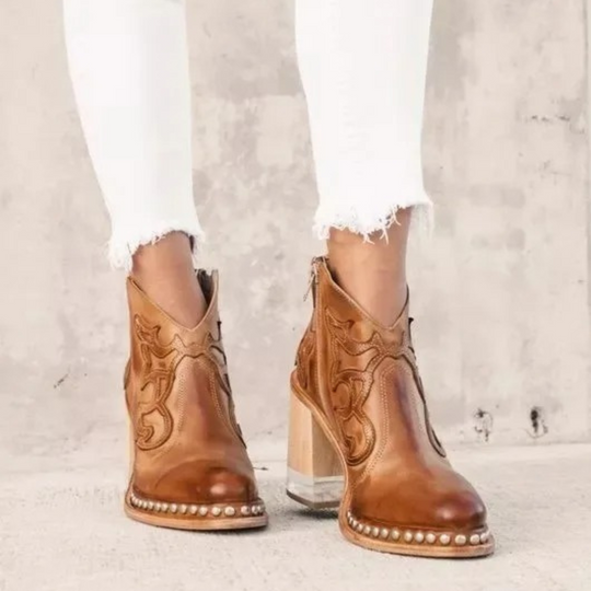 women's cowboy boots with high sole