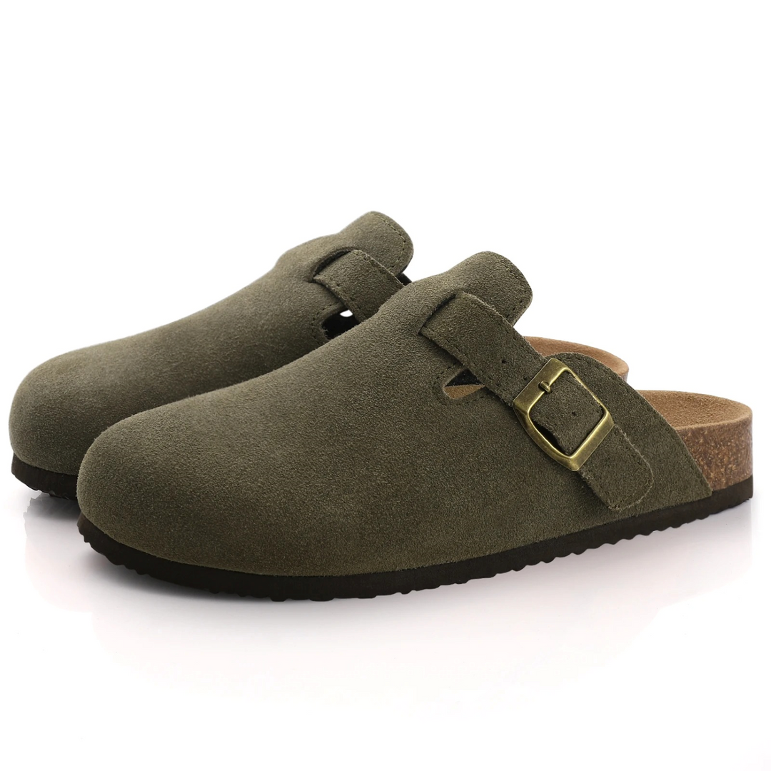 Robuste Wildleder-Clogs