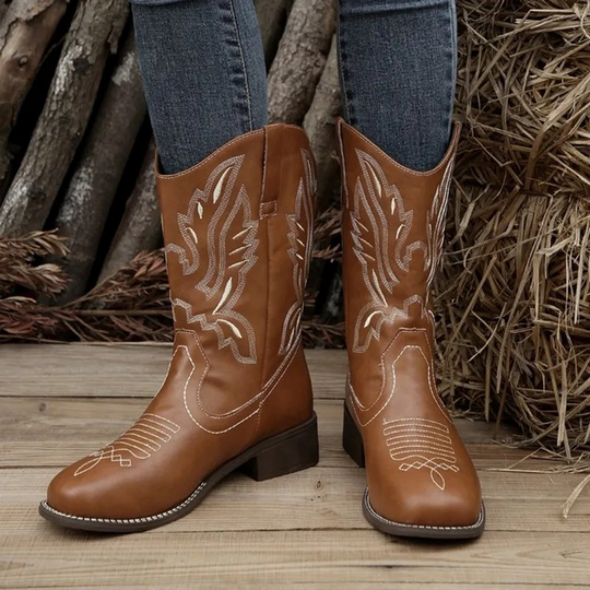 Non-Slip Cowboy Boots for Women