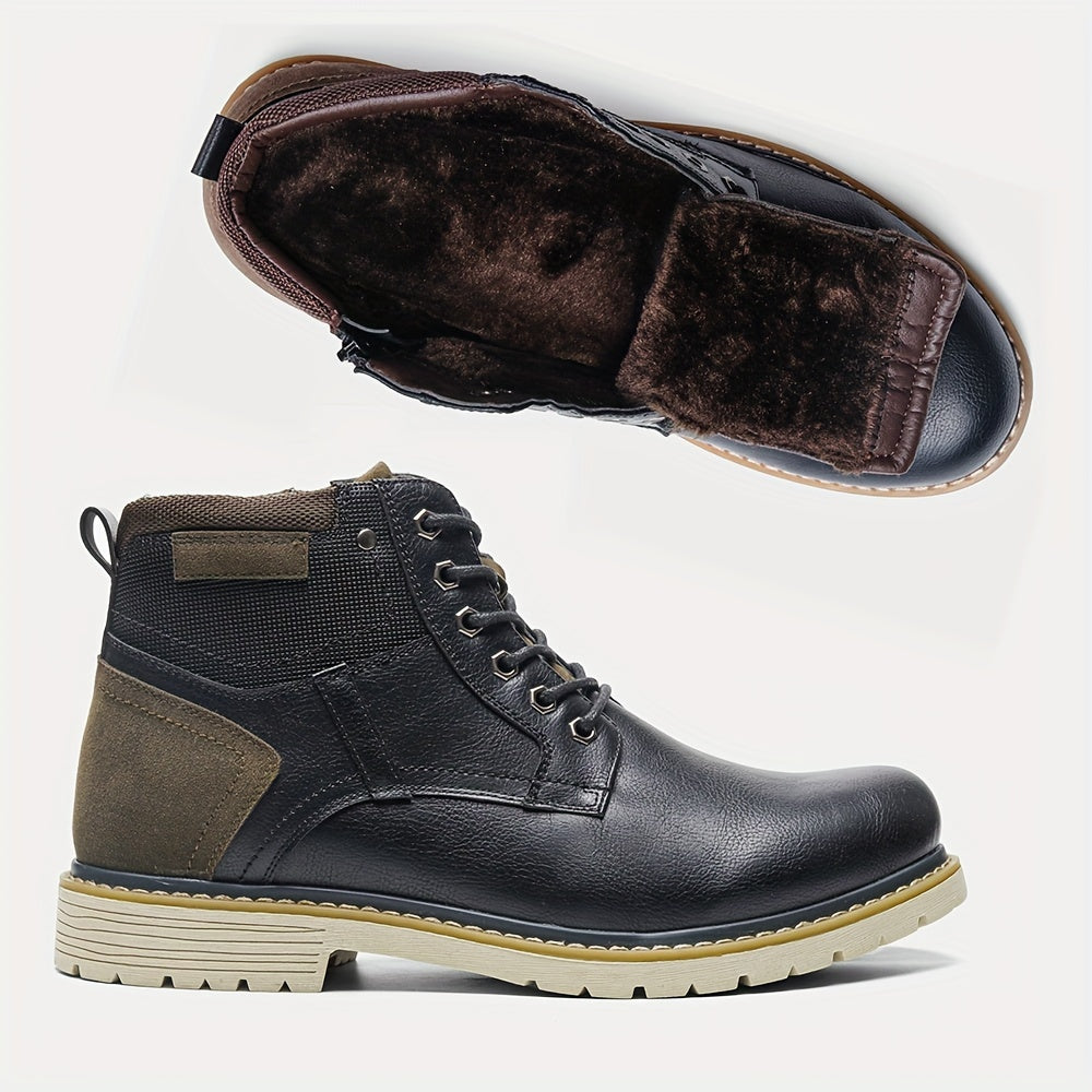 Breathable men's ankle boots