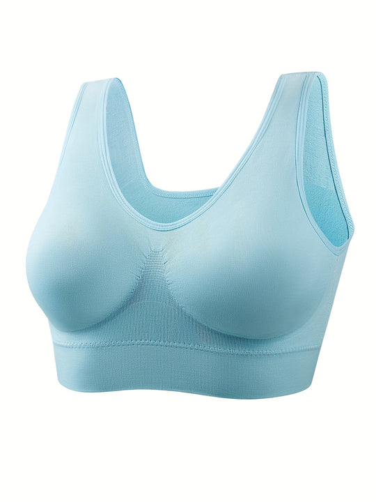 Solid Comfort Plus Sports Bra Set (4 Pack)