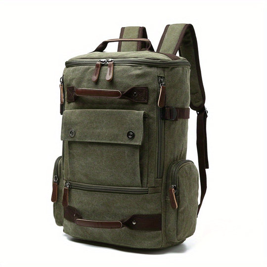 Multifunctional canvas backpack