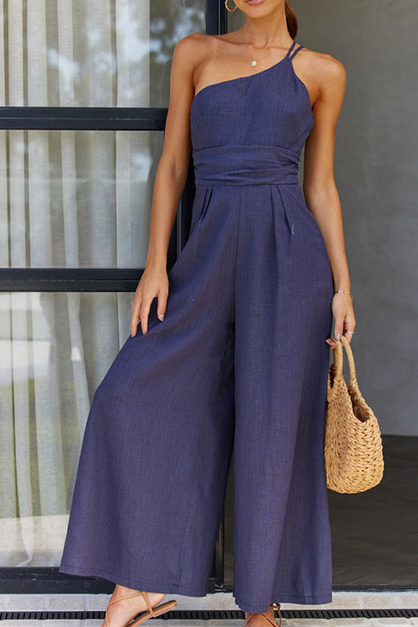 Chic one-strap jumpsuit for women