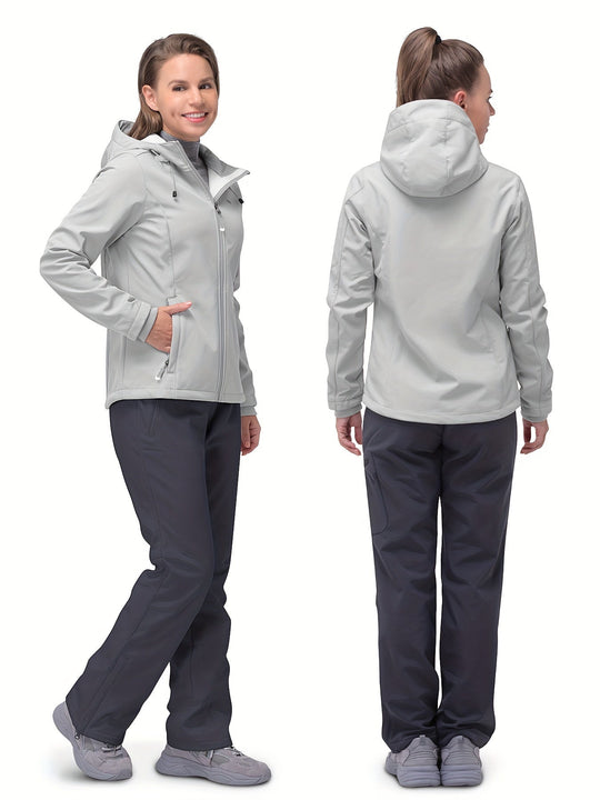 Windproof softshell jacket for women