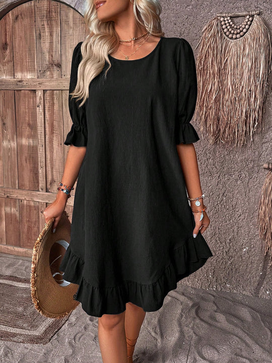 Summer ruffle dress for women