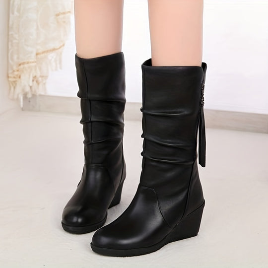 Round Slouchy Boots for Women