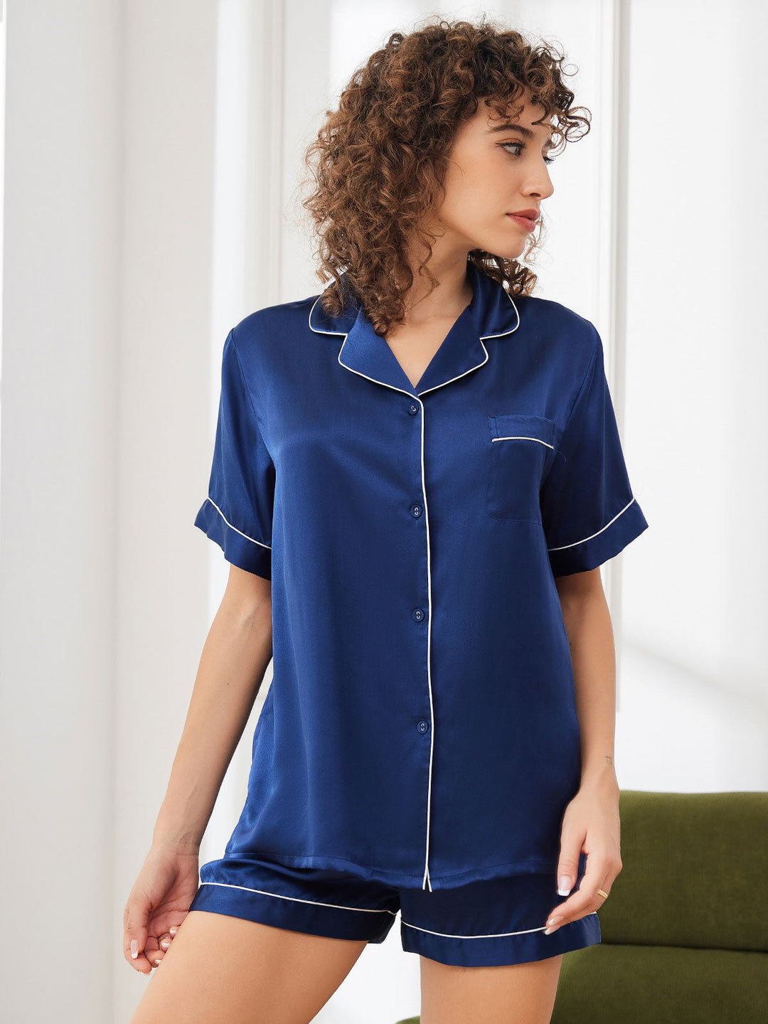 Kurzärmeliges Pyjama-Set für Frauen