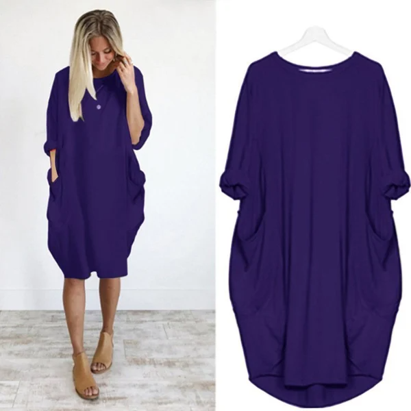 women's casual dress with pocket