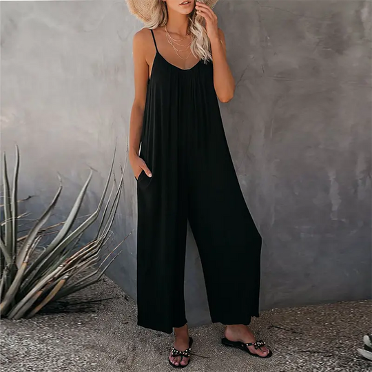 Spring Breeze Damen-Overall mit weitem Bein